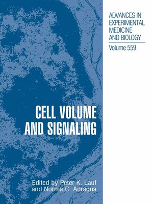 cover image of Cell Volume and Signaling